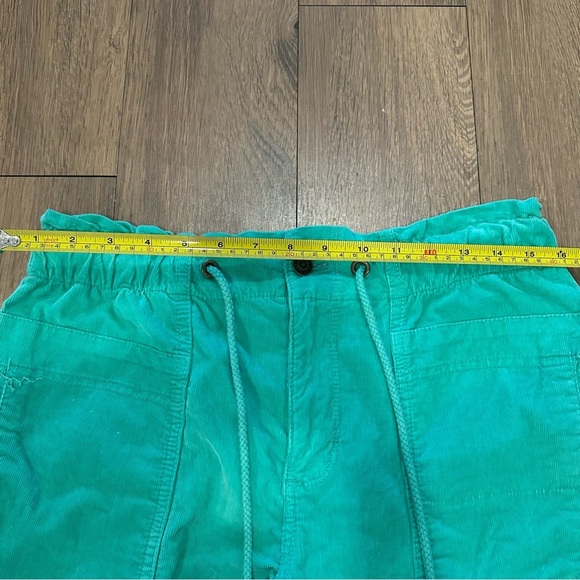 Free People We The Free Angelo Mid Rise Pull On Corduroy Joggers Green Size XS - Picture 7 of 9